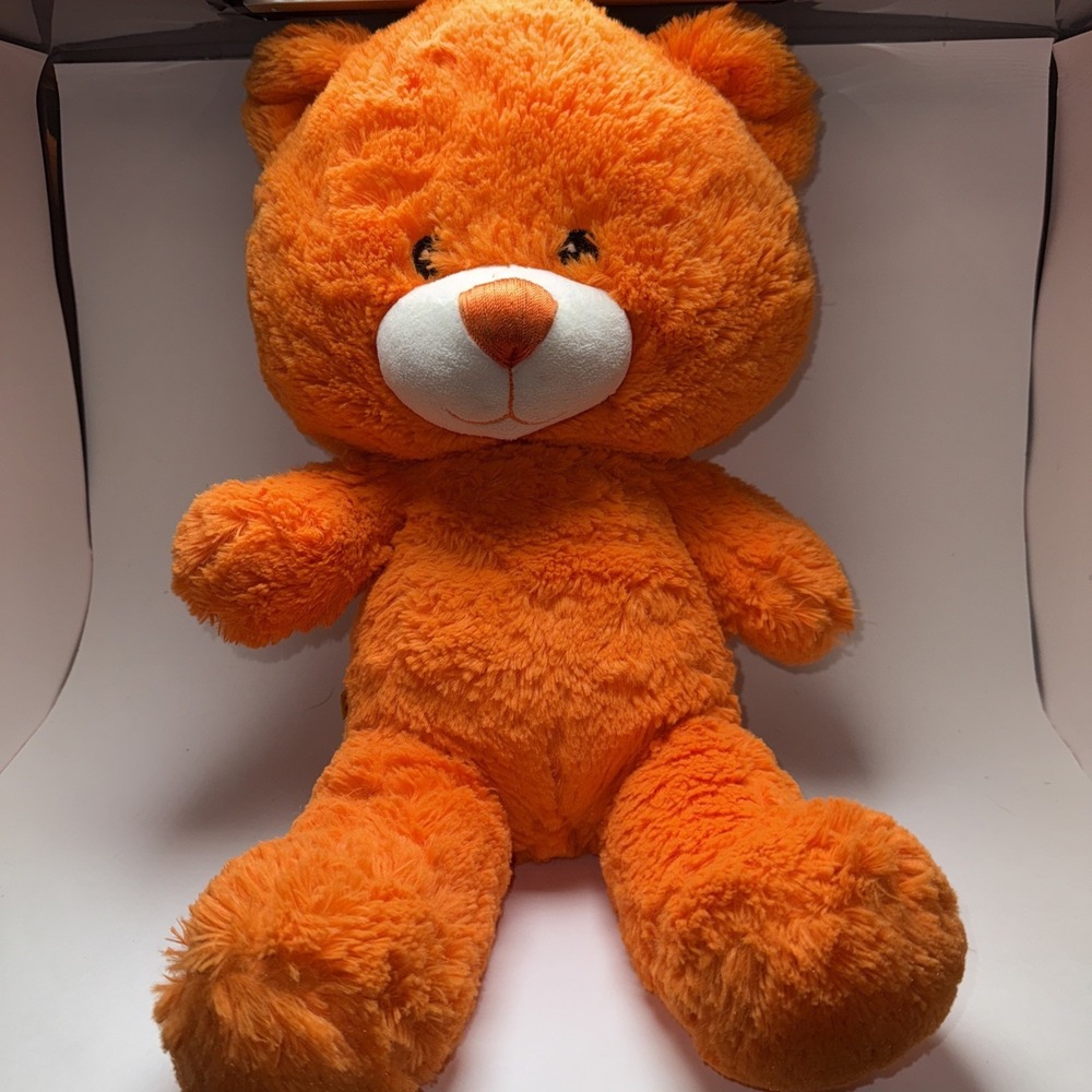 Build a Bear 17 in. Retired Orange Plush Super Soft Adorable  Bear Toy Halloween